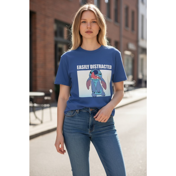 Disney Stitch Tops - Disney Stitch Blue Short Sleeve Tee S Small NWOT